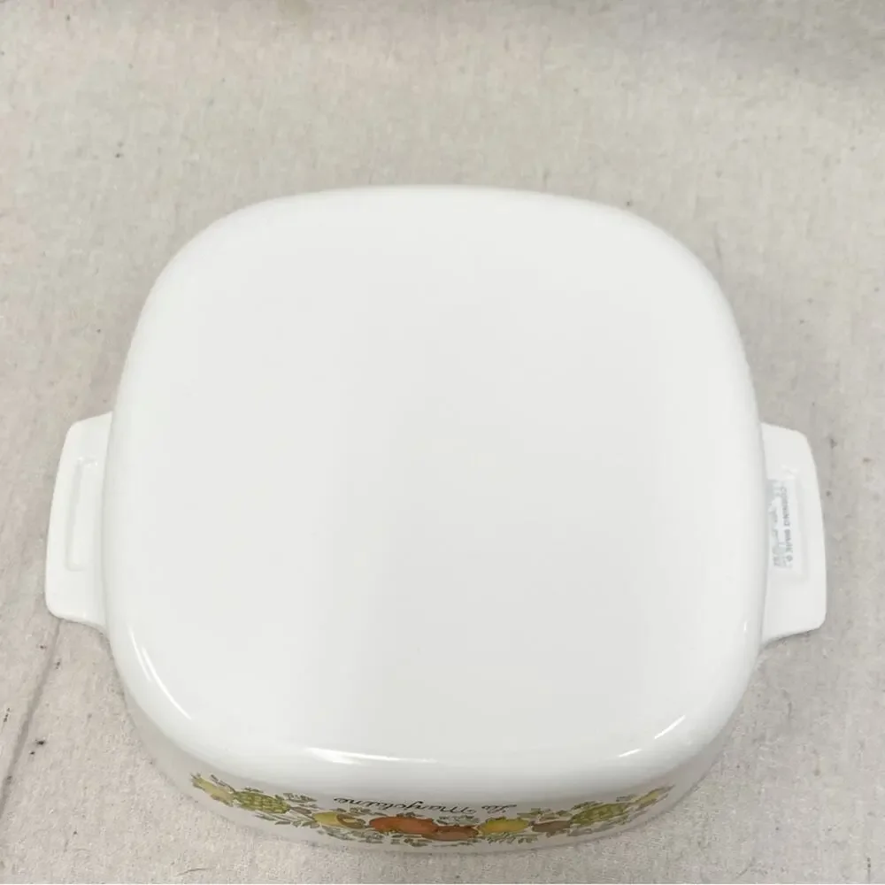 CorningWare Spice of Life 2-quart Casserole Glass Lid &‎ 2 3/4 cup no lid